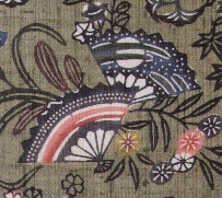 Sensu:Bingata(Tumugi) by Tinen Sekigen 